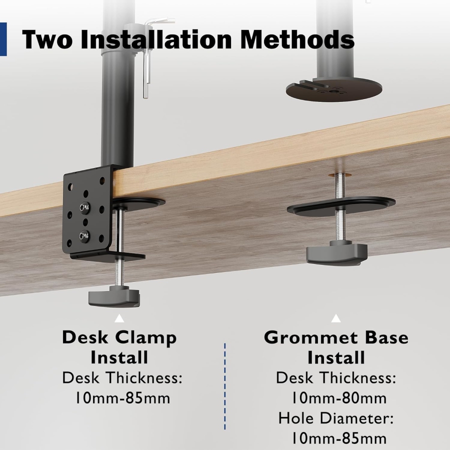 BONTEC Monitorarm - 1 Monitor - [13-34"] - Platzsparender Kurzarm / bis 10kg